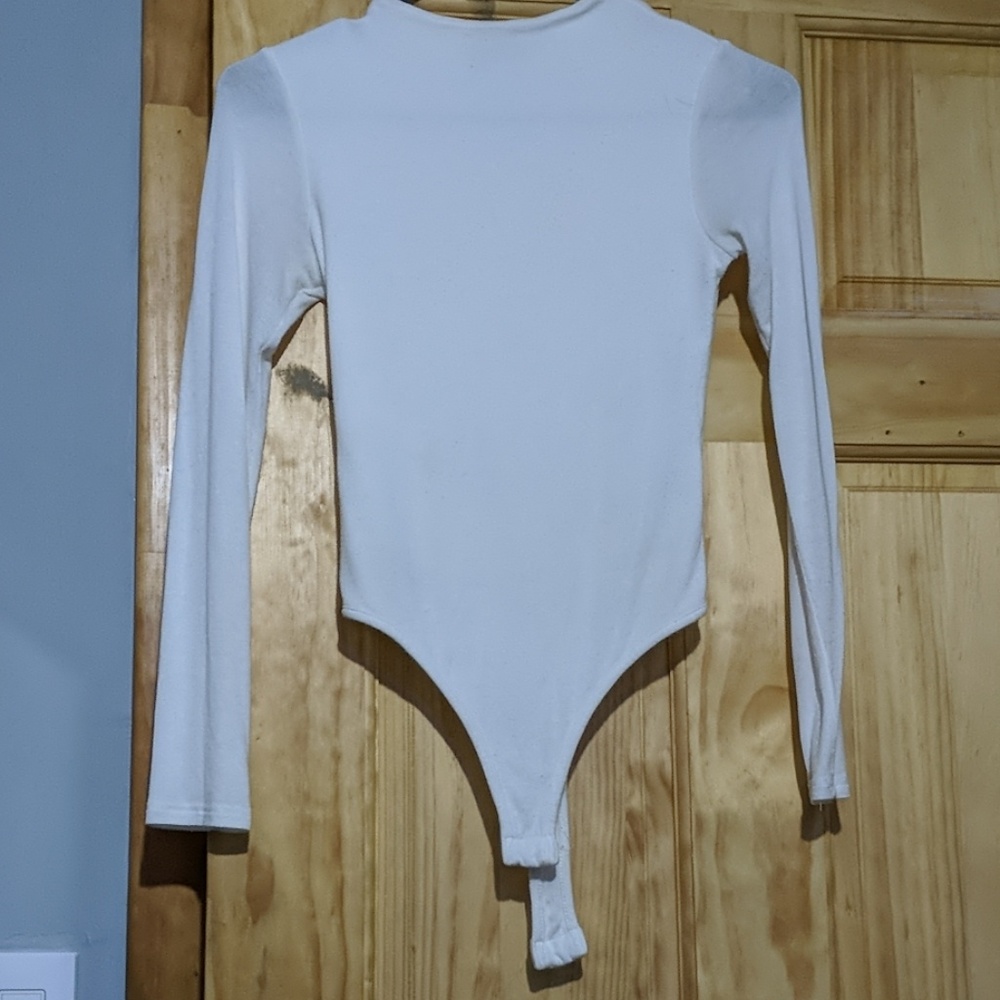 White Long Sleeve One Piece